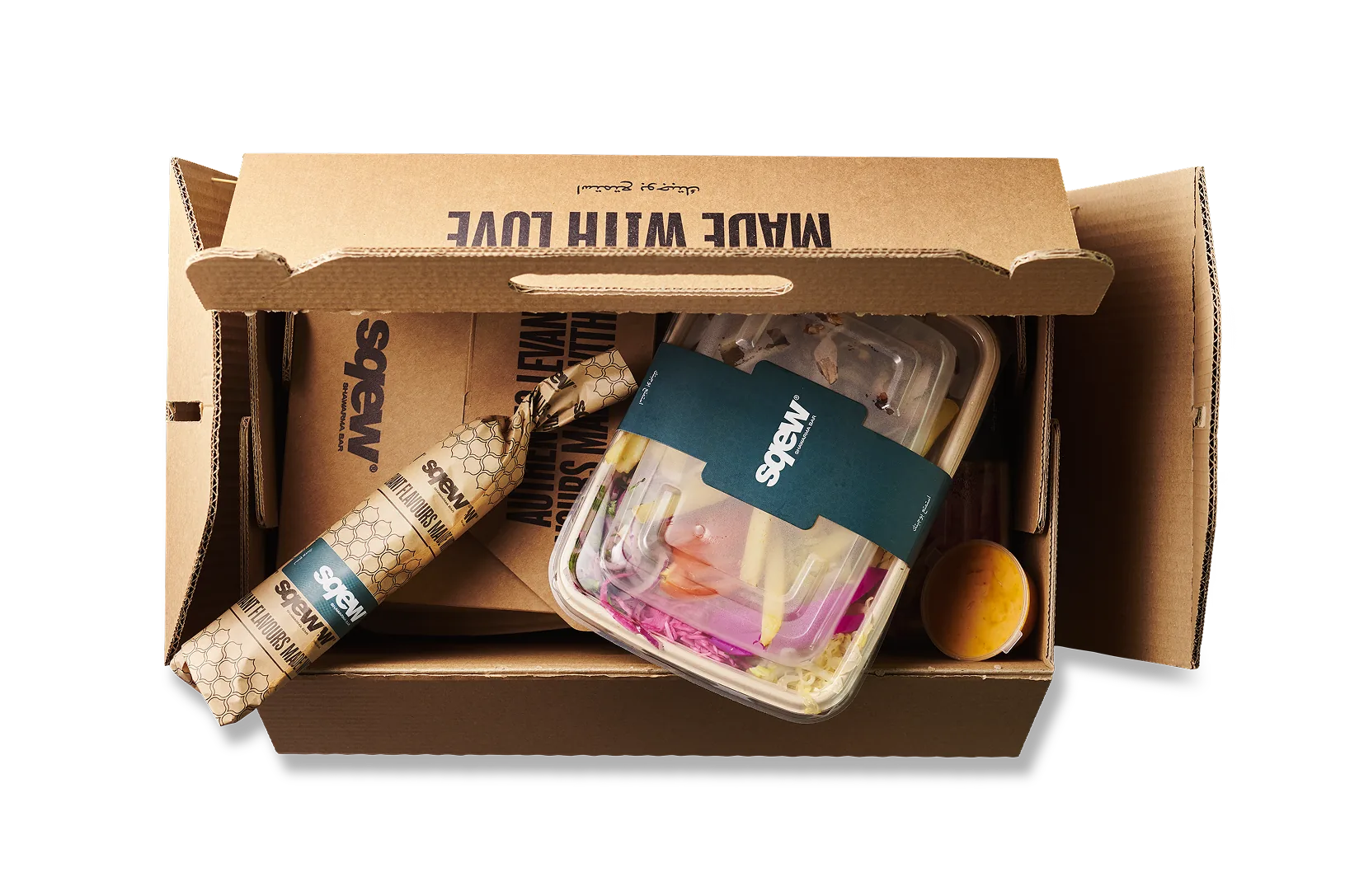 Inside a Sqew collection box
